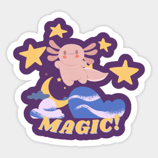 Axolotl Magic Design Sticker